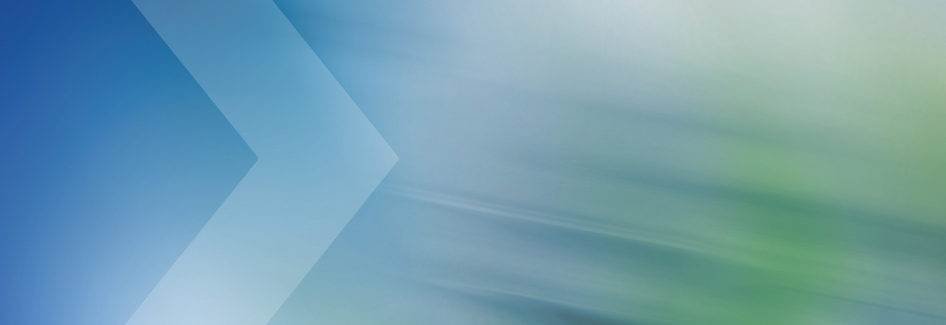 Abstract blue and green with ghosted chevron coming in from the left