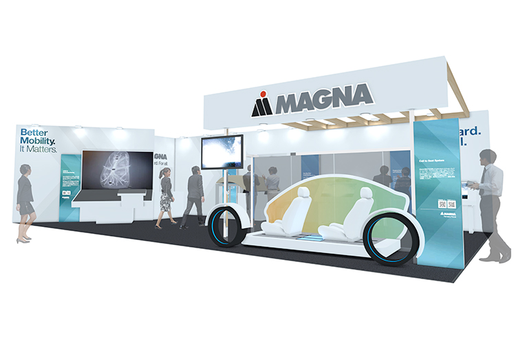 Rendering of the Magna Booth at JSAE(AEE) 2024