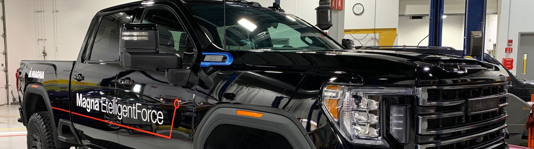 Magna EtelligentForce Truck at facility