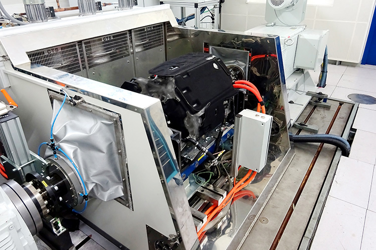 Testing equipment used for Gearbox and Driveline Testing in a manufacturing facility